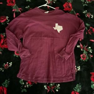 100% COTTON MAROON CREWNECK